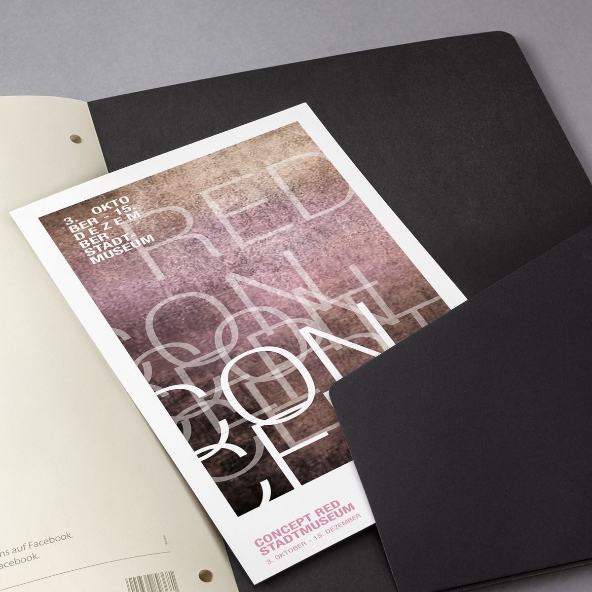 Notizbuch Notizblock Conceptum A4 120 Seiten Hardcover kariert 80g black.