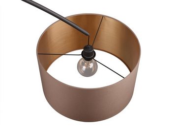 meineWunschleuchte LED Bogenlampe, Dimmfunktion, LED wechselbar, Warmweiß, Bauhaus Bogen-stehlampe Esstisch gebogen, dimmbar, Höhe 210cm, Taupe