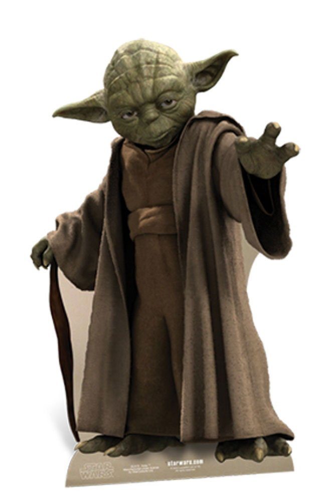 empireposter Dekofigur Star Wars - Yoda - Pappaufsteller in Lebensgrösse 76 cm, 2D Pappfigur in Originalgröße