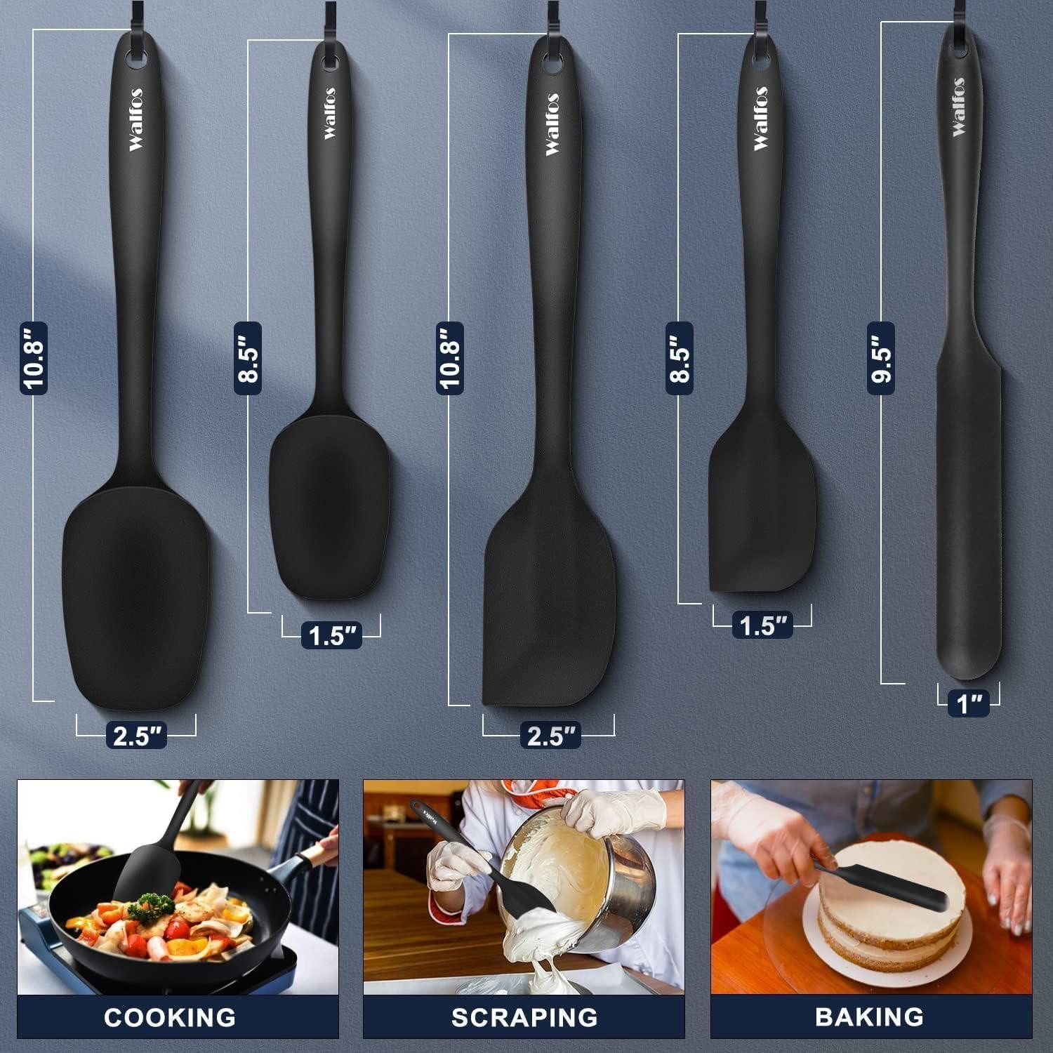 LuxusKollektion Küchenspachtel Silikon Spatel Set hitzebeständig bis 600°F Antihaft – Bild 3 von 5