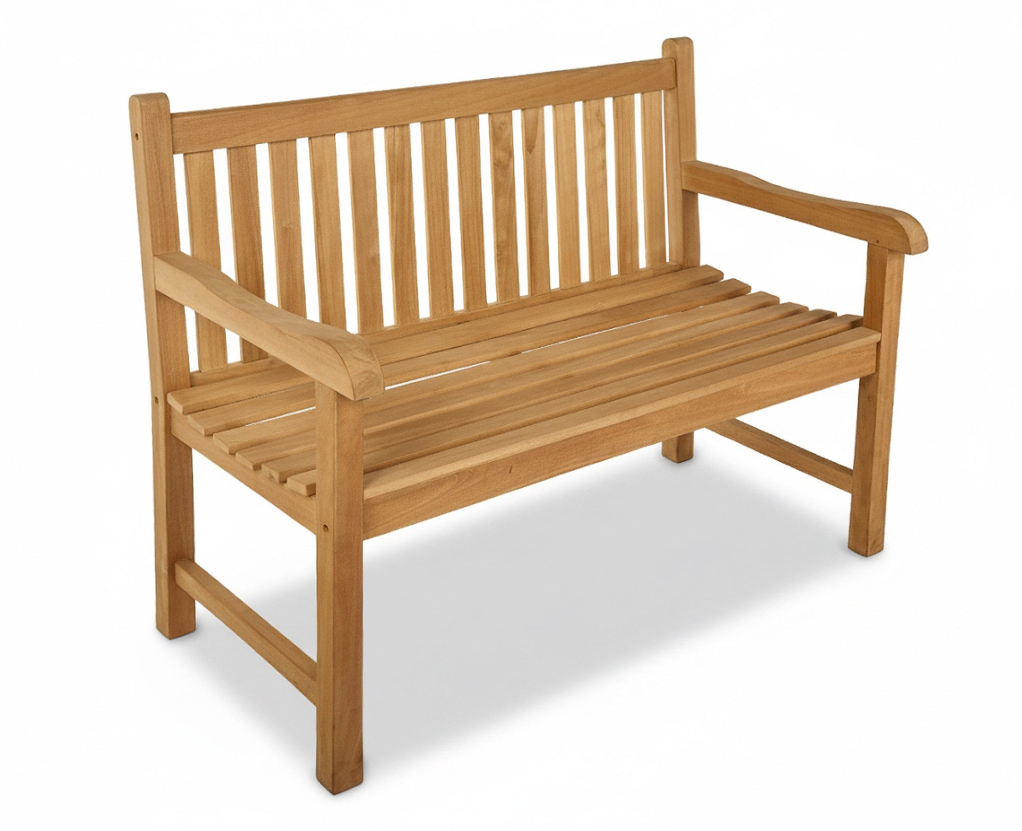 Garden Pleasure Gartenbank Teak Gartenbank Timberly 120 cm mit Armlehne