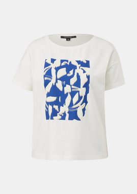 Comma Kurzarmshirt T-Shirt mit Front-Print Artwork