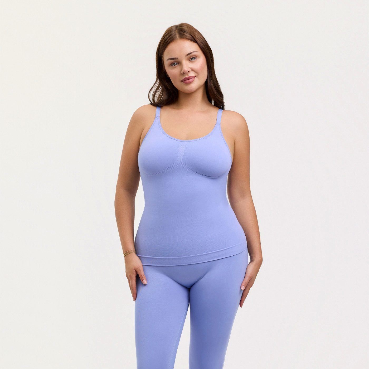 cfab by creamy fabrics Shapingtop Shaping Unterhemd-Soft Violet-L (1-tlg)