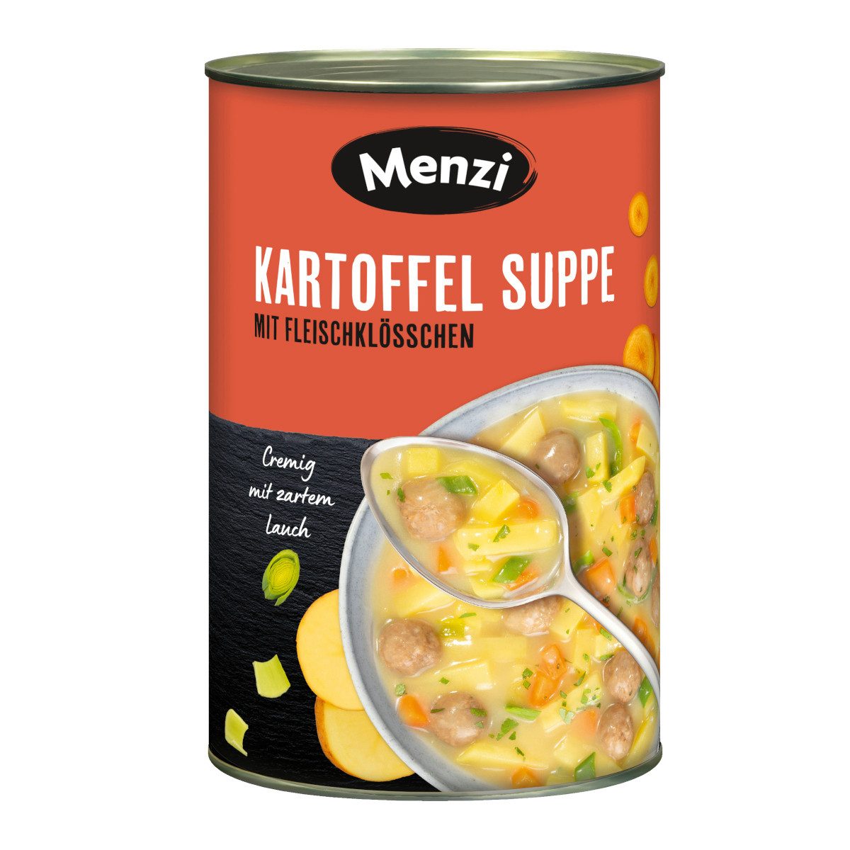 Menzi Fertiggericht, Menzi Kartoffel Suppe mit Fleischklößchen und Kartoffeln 4200 g