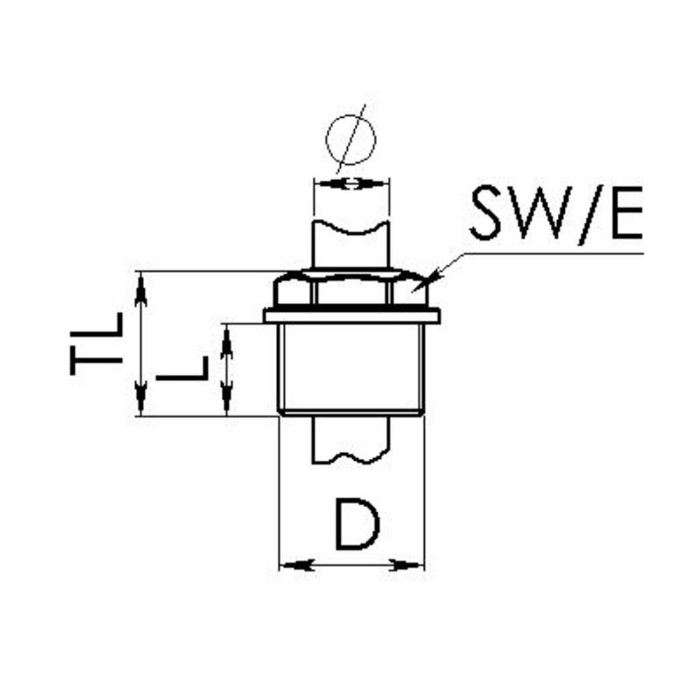 WISKA Verbindungsmuffe Wiska 50062296 EMN-O 32 Würgenippel M32 Kunststoff Lichtgrau 20 St, EMN-O 32