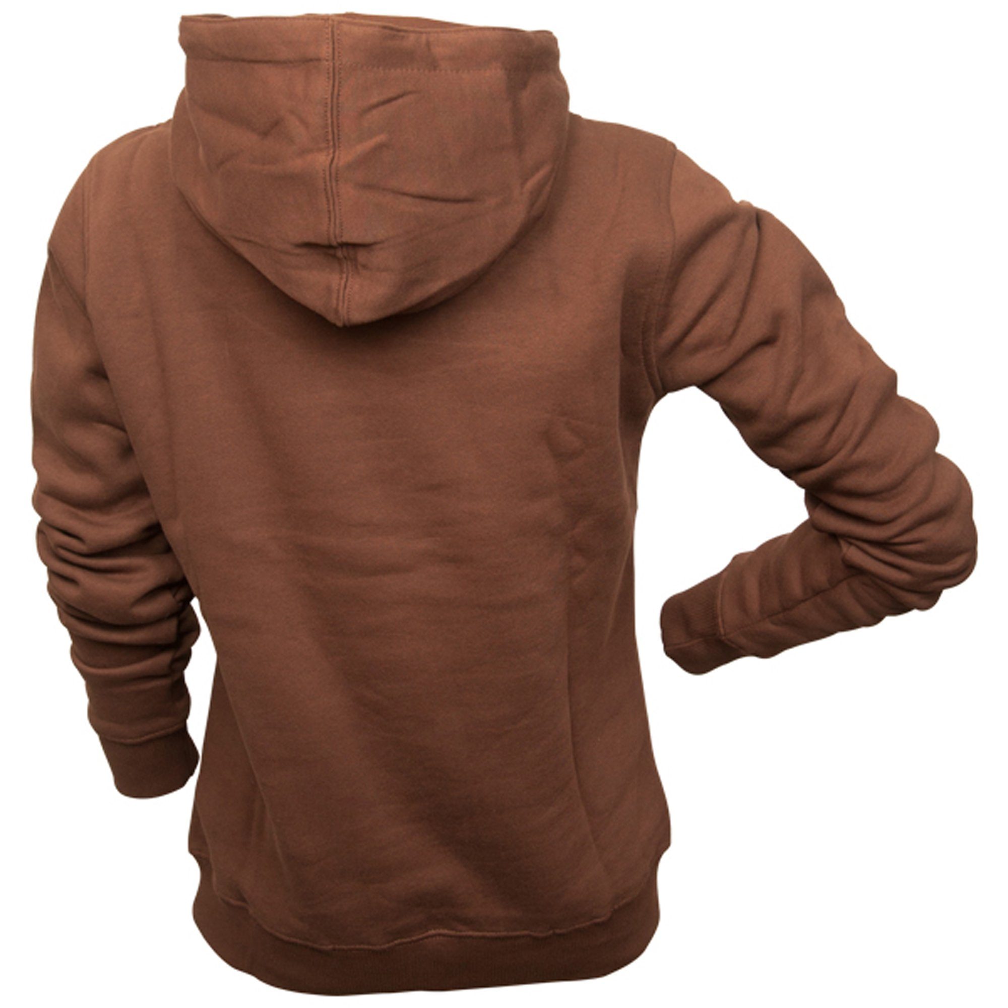FC St. Pauli Kapuzenpullover Hoodie Totenkopf Groß (Braun) Tailliert