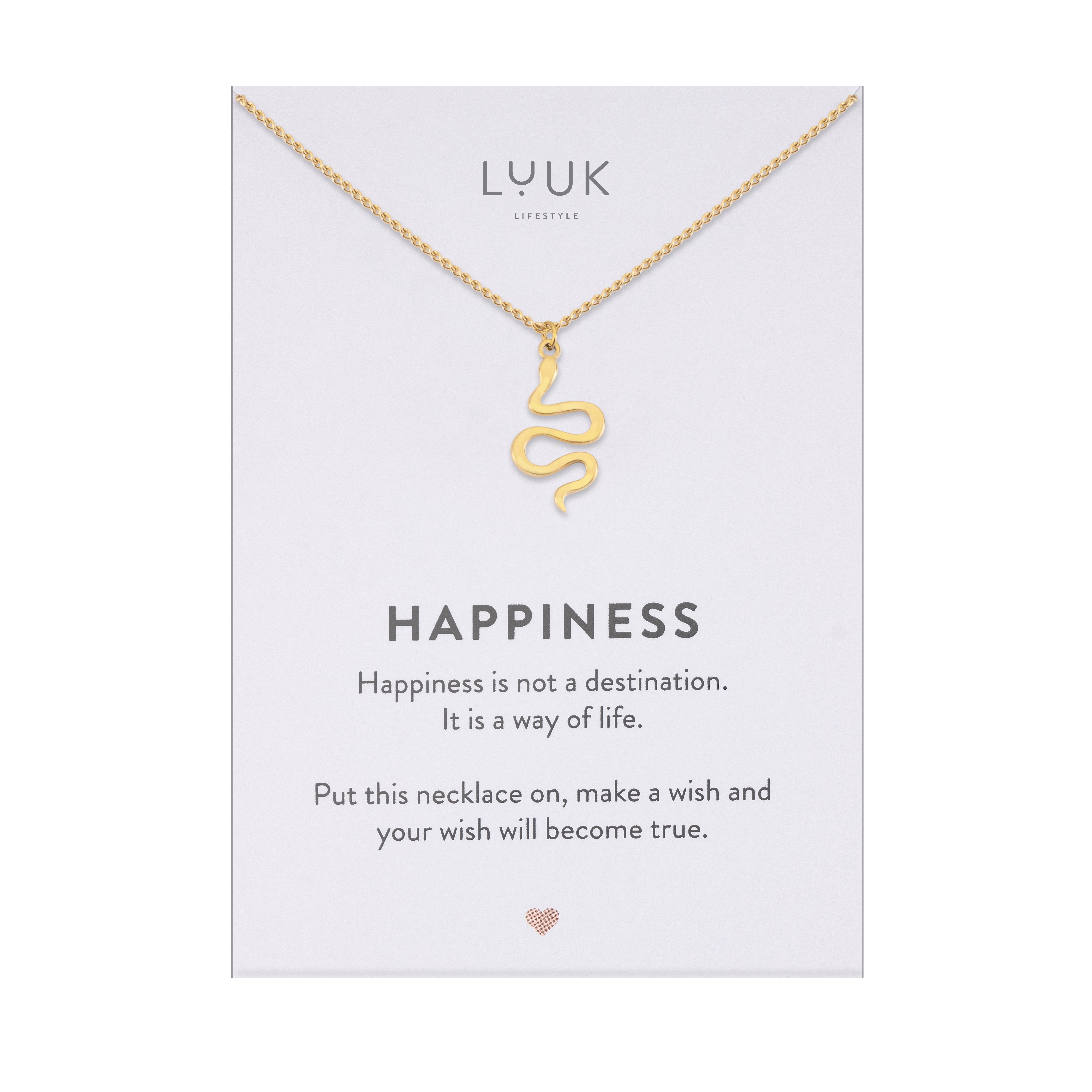 LUUK LIFESTYLE Kette mit Anhänger Schlange, günstig online kaufen