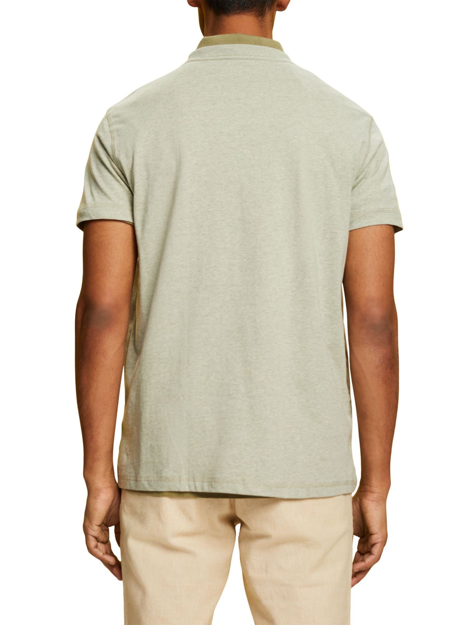 T-Shirt Esprit GREEN Baumwolljersey (1-tlg) LIGHT aus T-Shirt