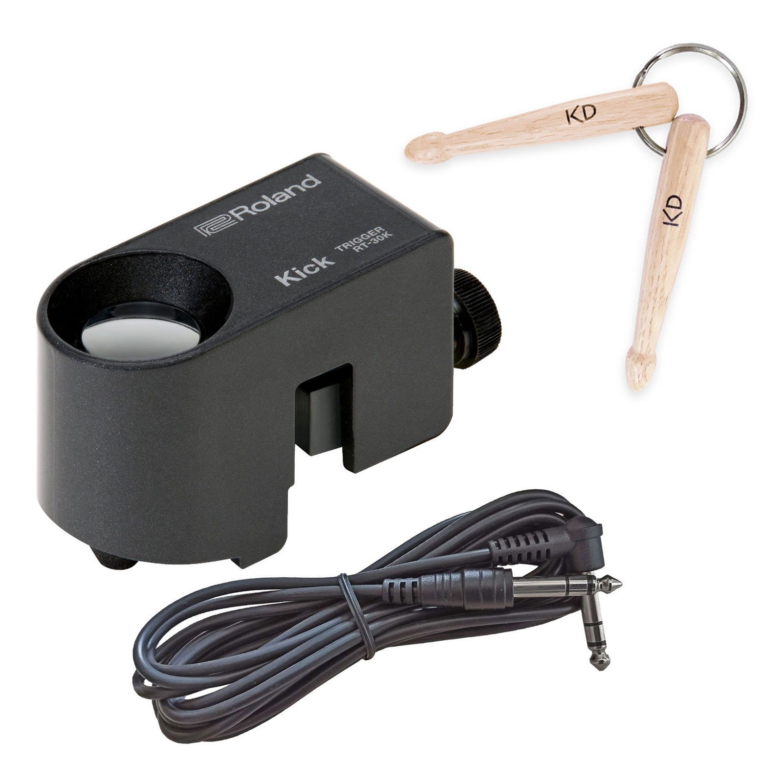 E-Drum Roland RT-30K Kick-Trigger mit Schlüsselanhänger