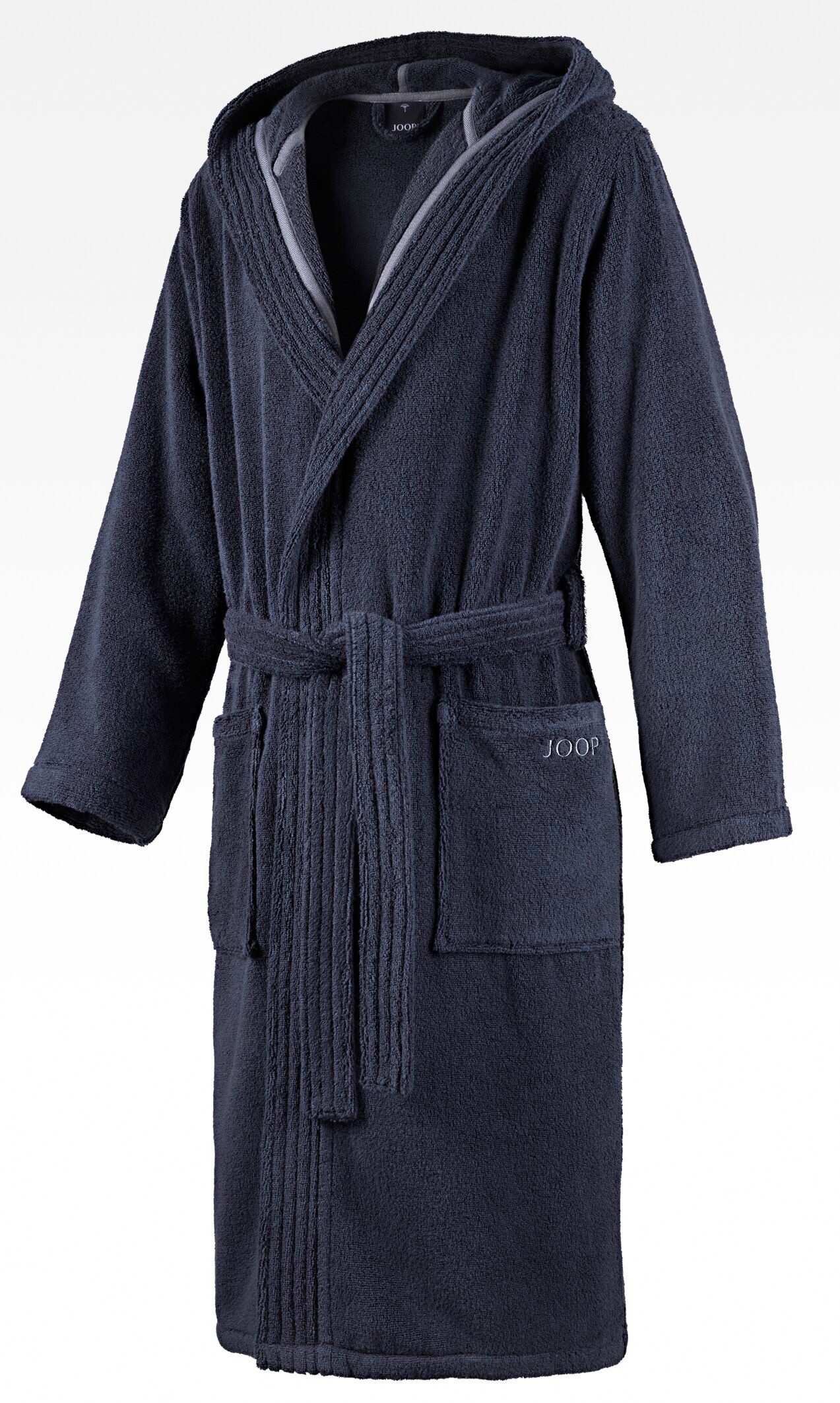 JOOP! Bademantel JOOP! LIVING - BADEMANTEL Herren-Kapuze, Textil