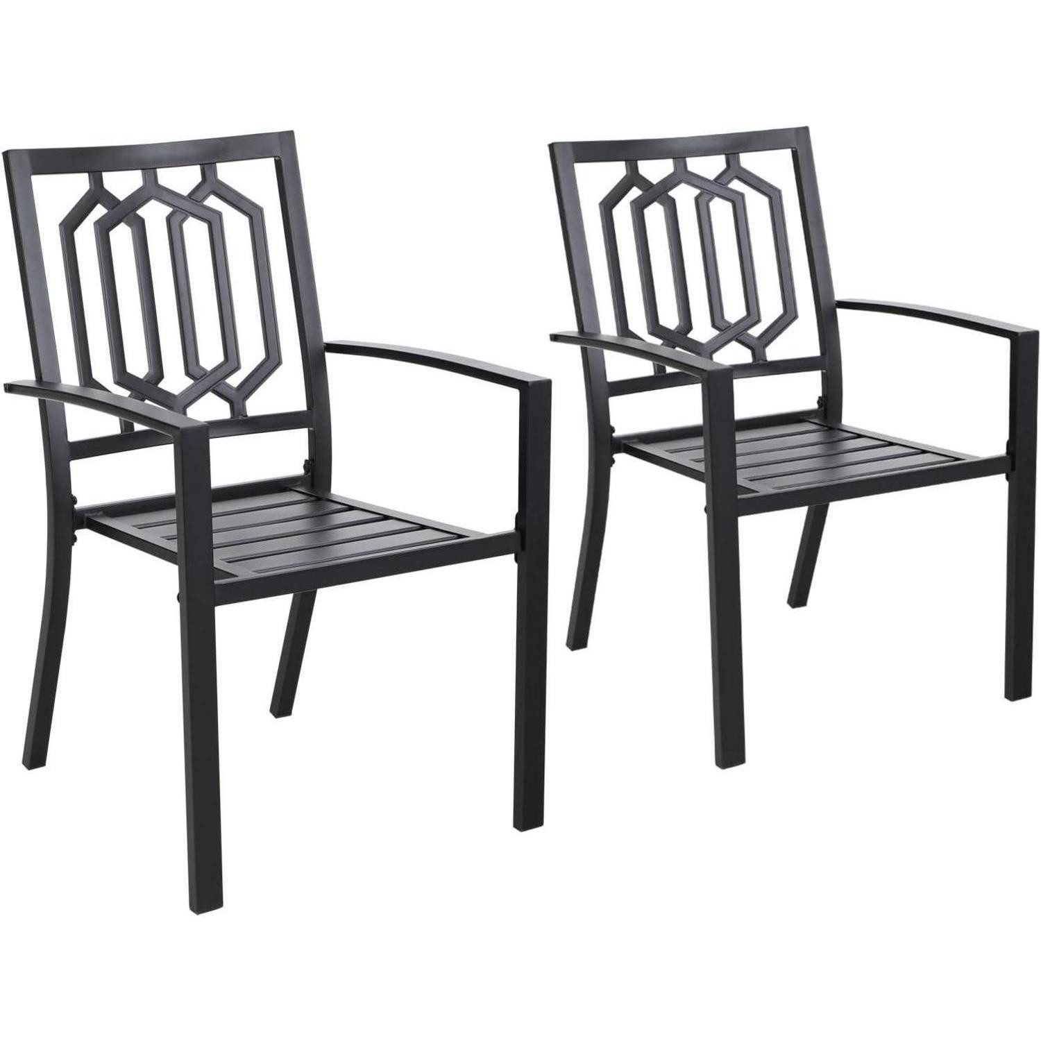 LuxusKollektion Garten-Essgruppe Gartenmöbel Set 4 Personen Gartentisch Stühlen Metall Outdoor Bistro
