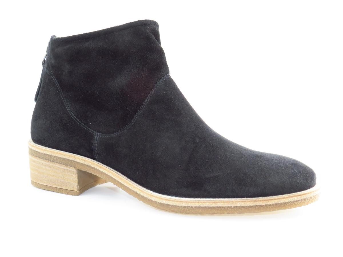 Paul Green Royal Suede schwarz Stiefelette günstig online kaufen