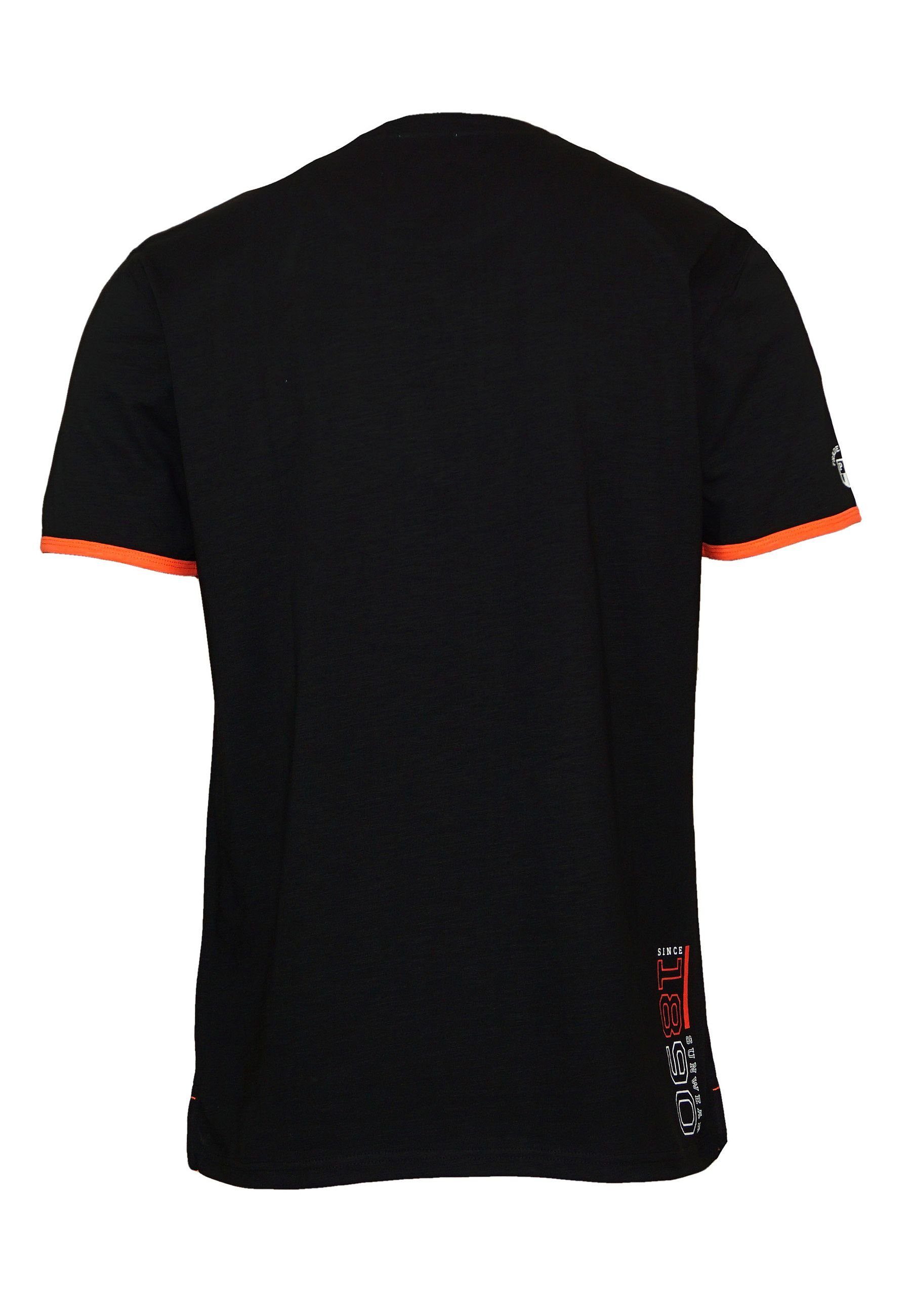 U.S. Polo Shirt schwarz T-Shirt Assn Emer T-Shirt