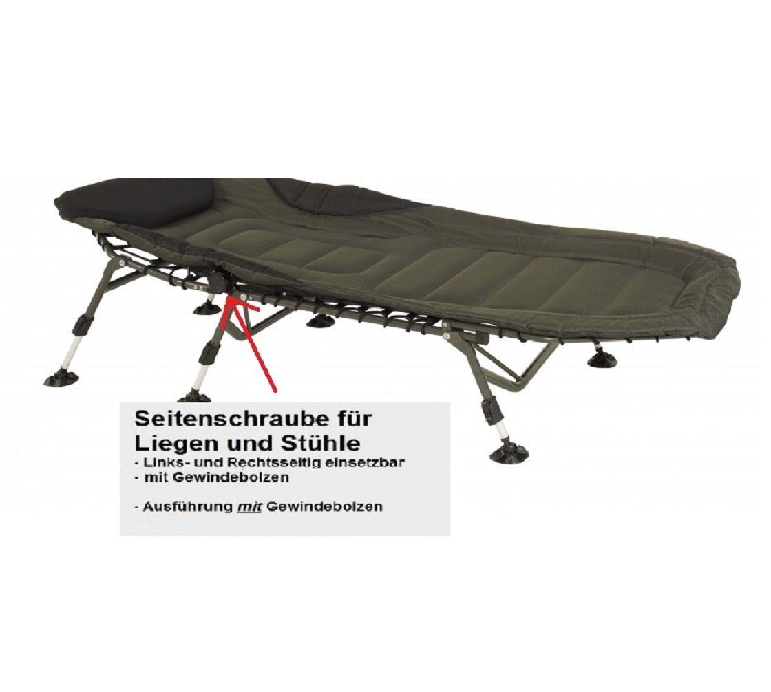 Behr Angelliege Feststell Seitenschraube + Innengewindeteil Ersatzteil Liegen Stühle (1-St)