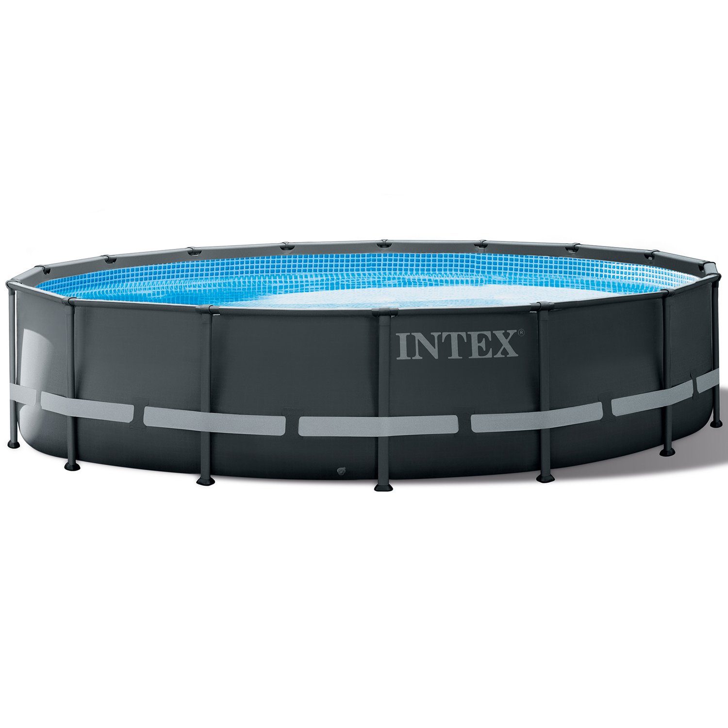 Intex Framepool Set "Ultra Rondo XTR", (488 x 122 cm inkl. Sandfilteranlage), pulverbeschichtetem Stahl