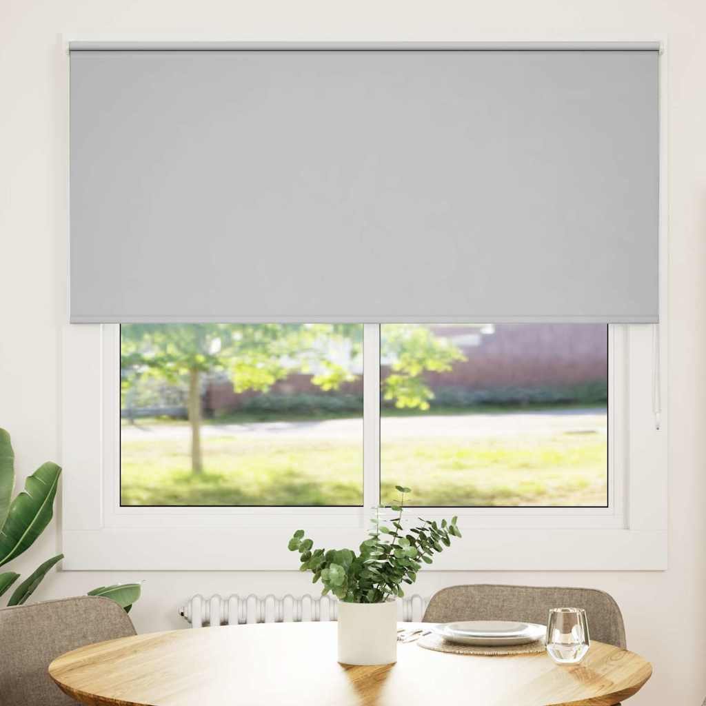 Verdunklungsrollo, vidaXL, Verdunkelungsrollo Hellgrau 165x130cm Stoffbreit günstig online kaufen