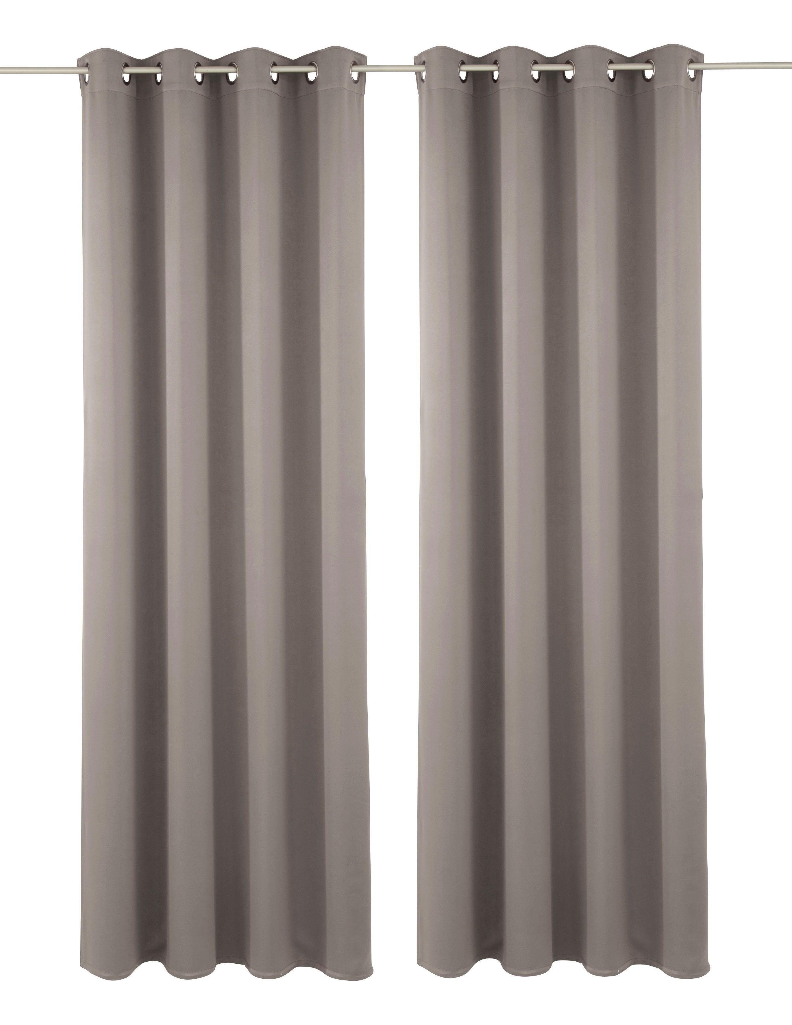 my home Verdunkelungsvorhang Solana (2 St), Ösen, verdunkelnd, 2-er Set, Br günstig online kaufen