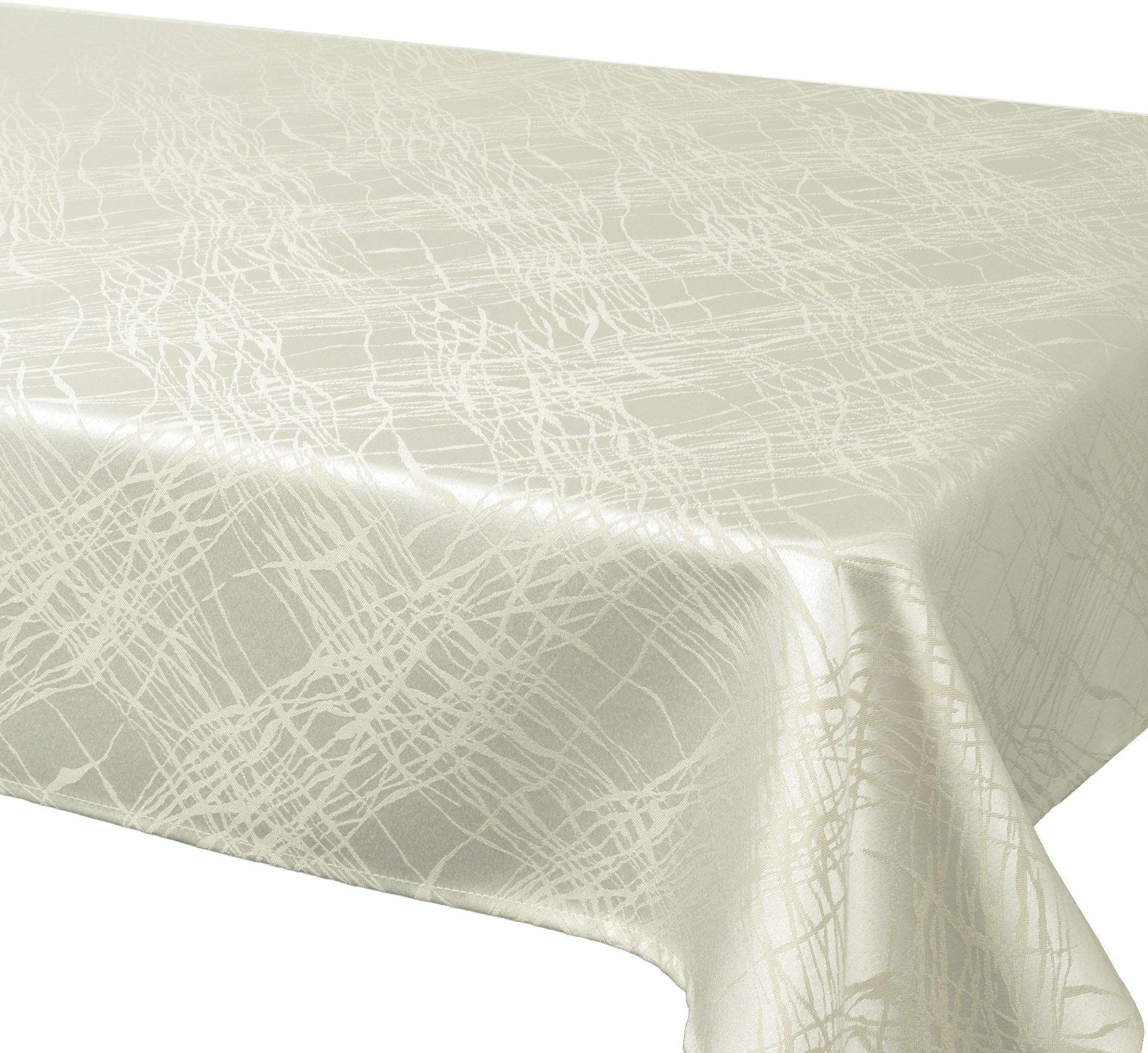 Delindo Lifestyle Tischdecke TENDENCE, Jacquard, Fleckschutz, 180 g/m²