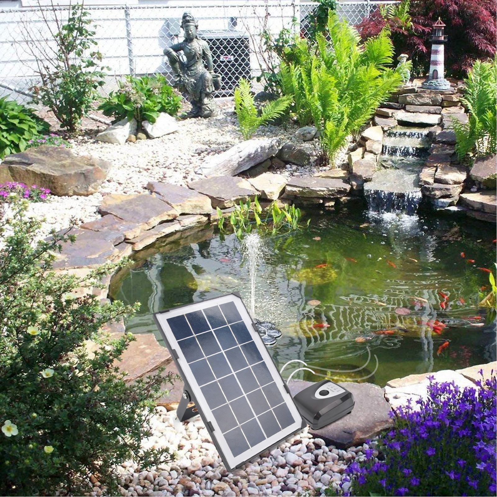 BlingBin Solarpumpe Solar Teichbelüfter, 3 Arbeitsmodi günstig online kaufen