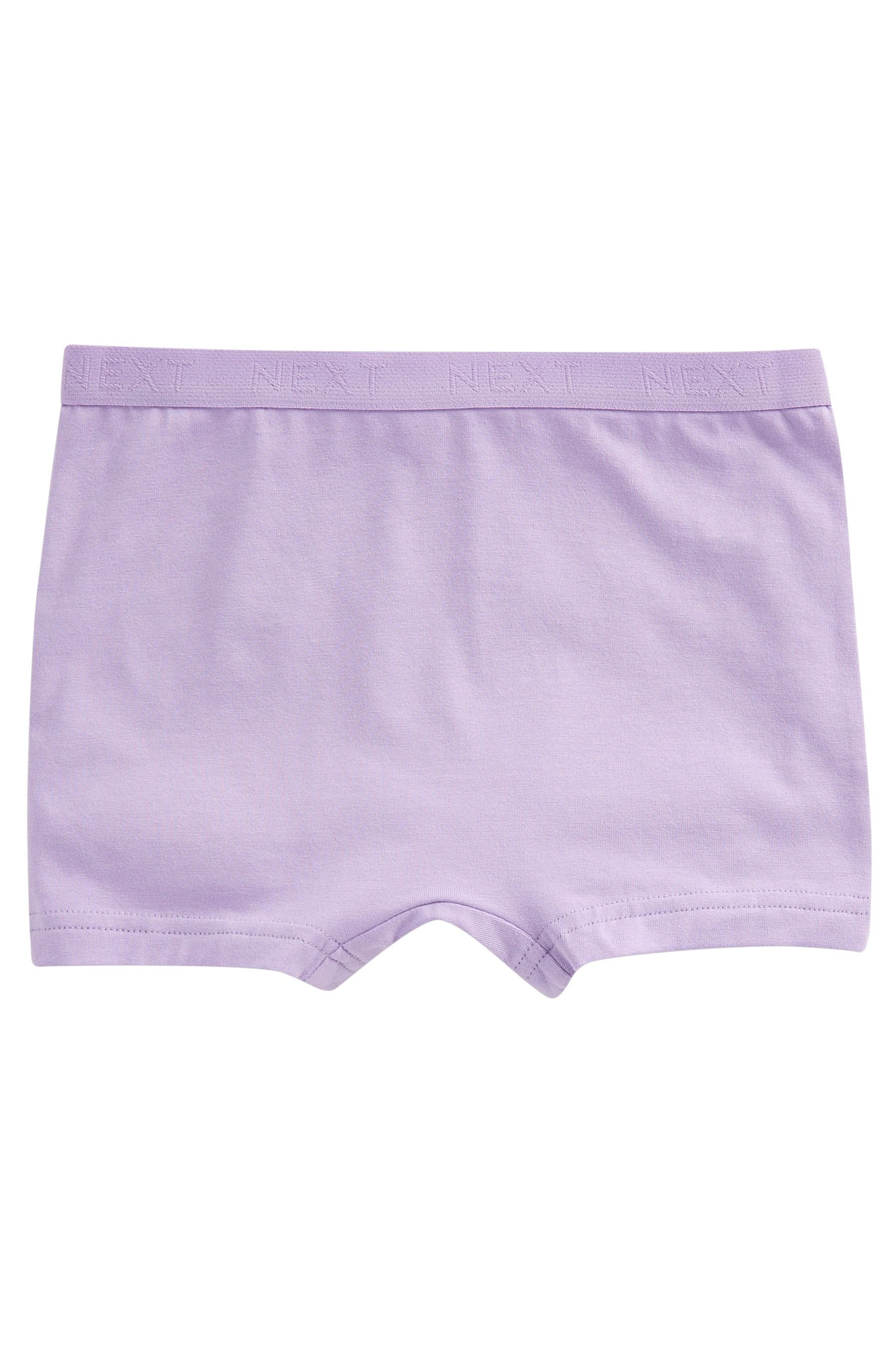 5er-Pack (5-St) mit Shorts Next Pink/Purple Schlüpfer Blümchenmuster,