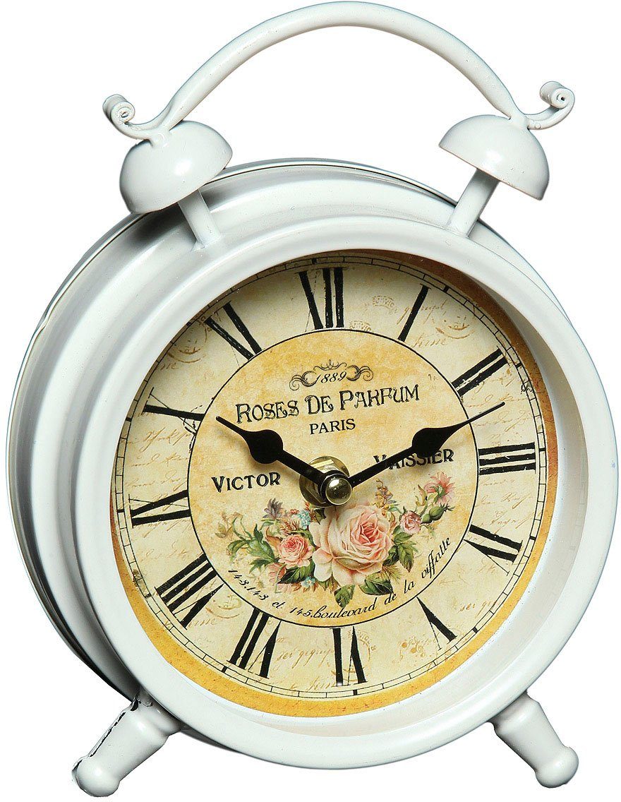 Ambiente Haus Tischuhr Tischuhr aus Metall - Rosen 16cm günstig online kaufen