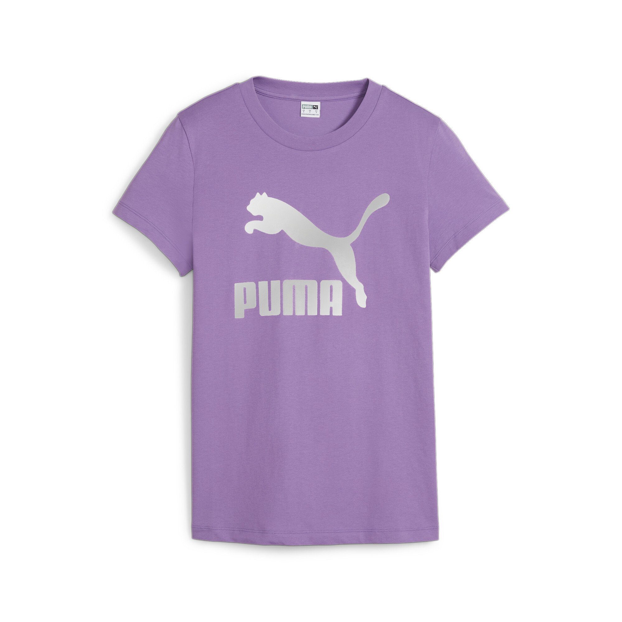 T-Shirt CLASSICS PUMA Shiny Damen Logo T-Shirt