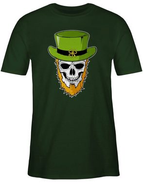 Shirtracer T-Shirt Totenkopf Kleeblatt St. Patricks Day