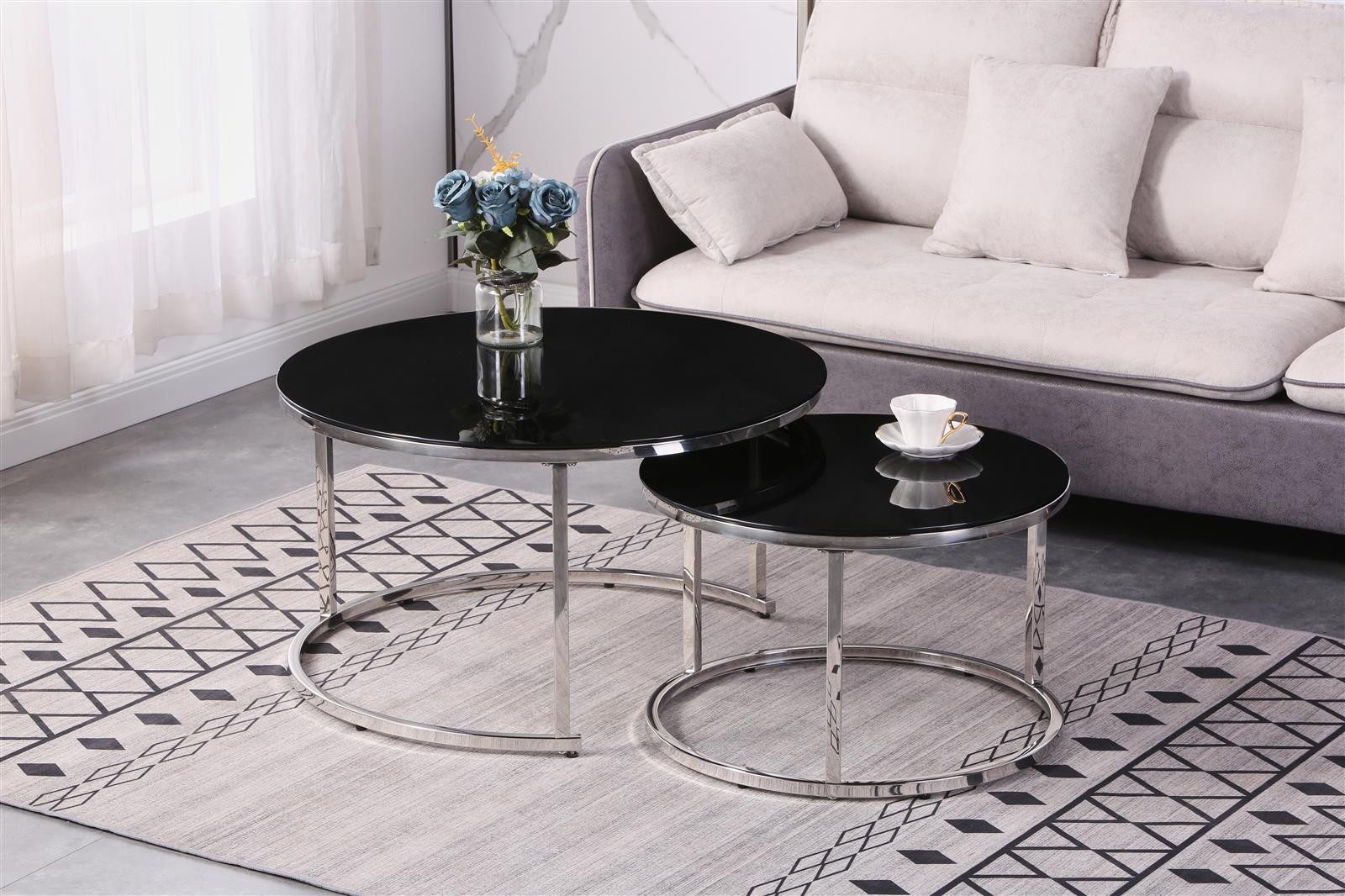 HOOZ Couchtisch Couchitsch 2er Set Rund günstig online kaufen