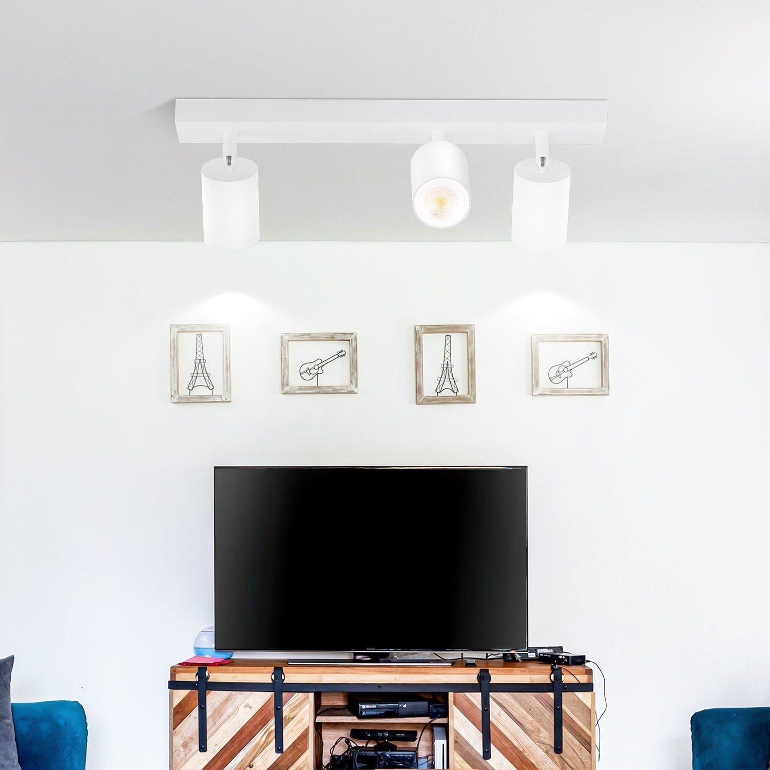 Nettlife Deckenstrahler Schwarz Wohnzimmer 2/3/4 Flammig günstig online kaufen
