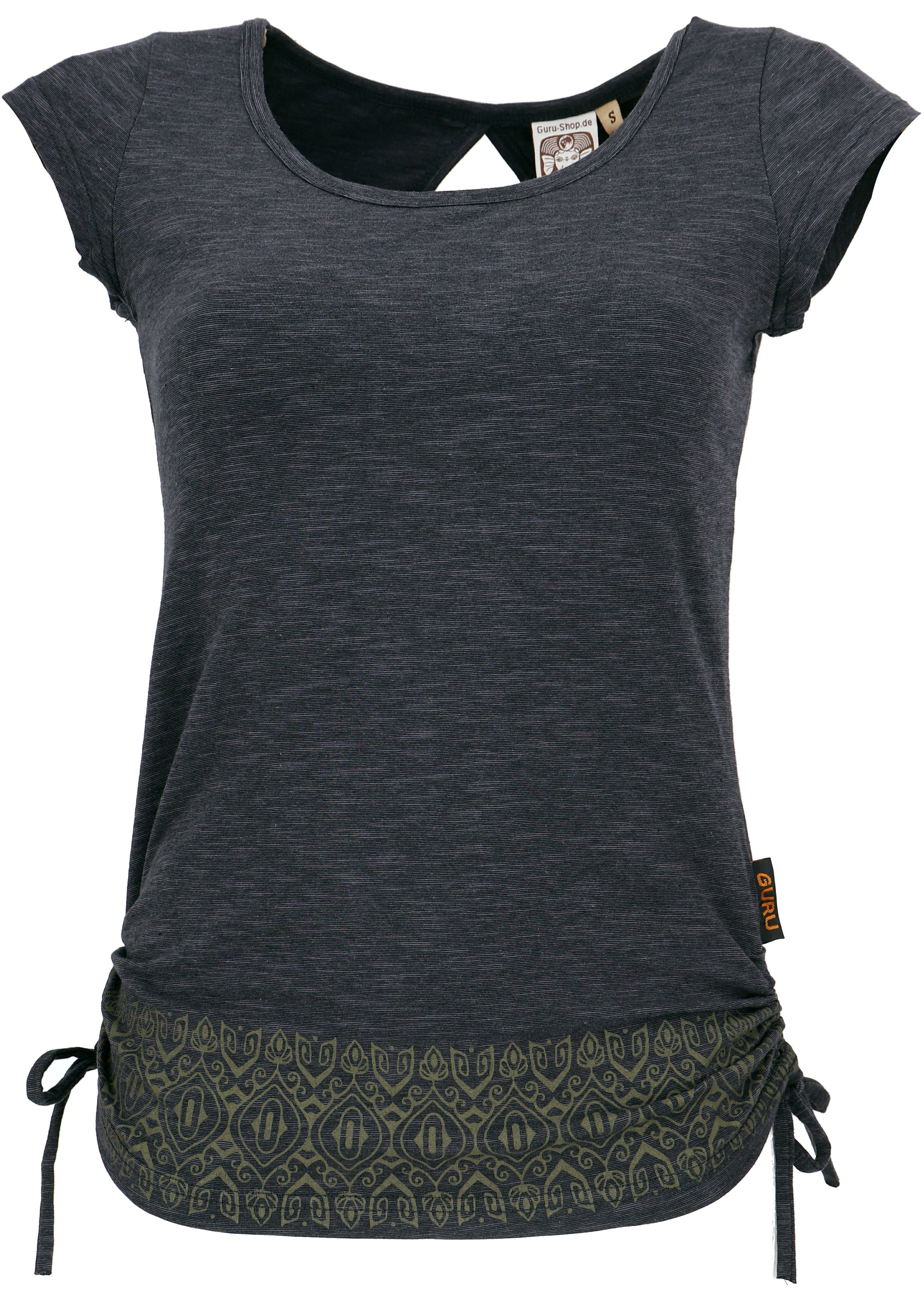 Guru-Shop T-Shirt Yoga -T-Shirt aus Bio-Baumwolle günstig online kaufen