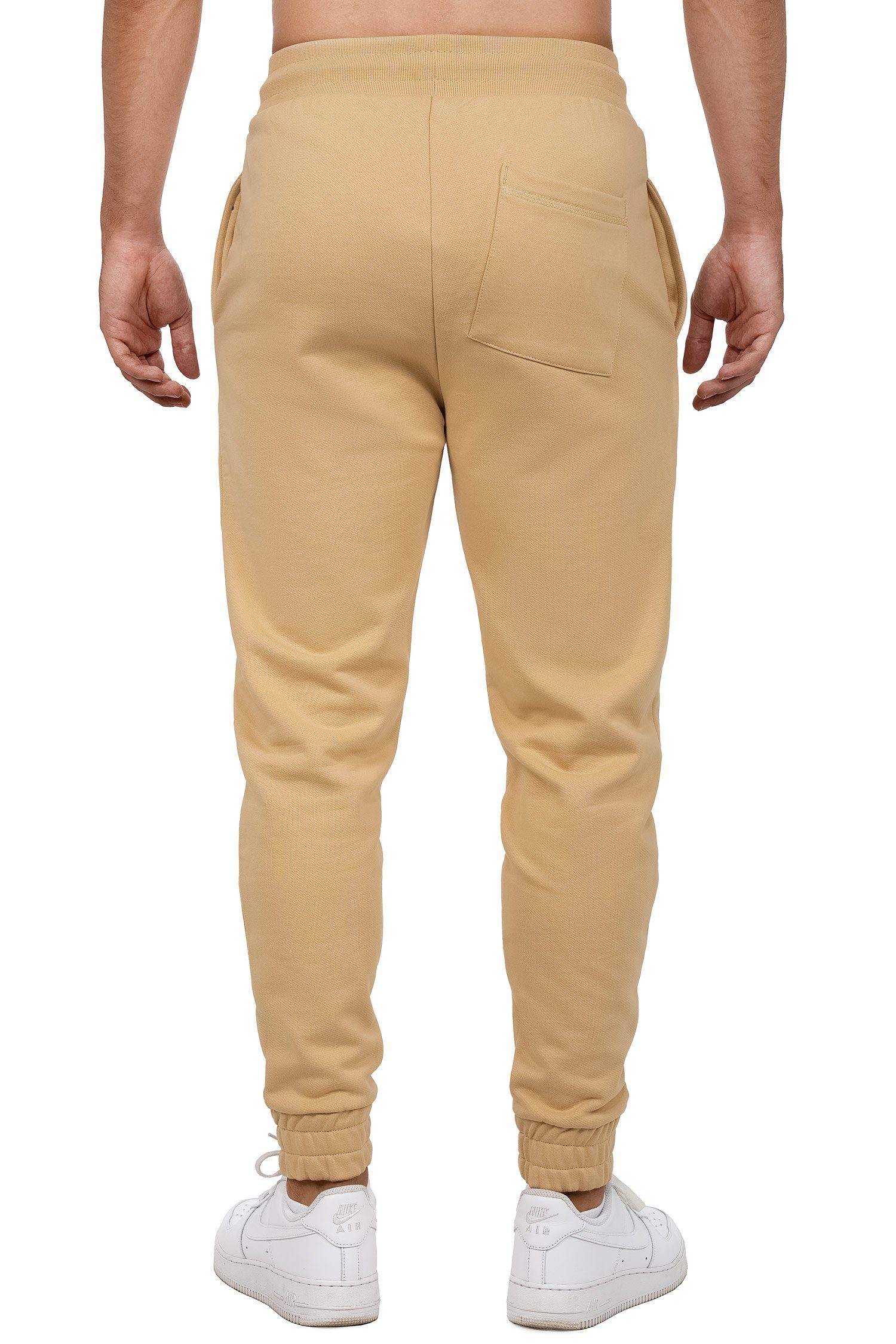 Beige Mit Sporthose 23RS035 Details Moderne eleganten (1-tlg) Jogginghose Reichstadt