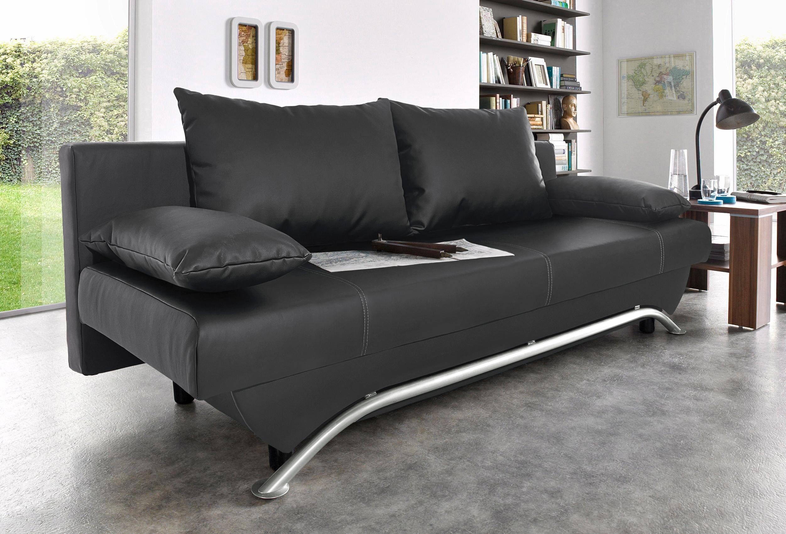 Jockenhöfer Gruppe Schlafsofa Nancy, B: 190 cm, Liegefl. 121x190 cm, mit Schlaffunktion & Bettkasten
