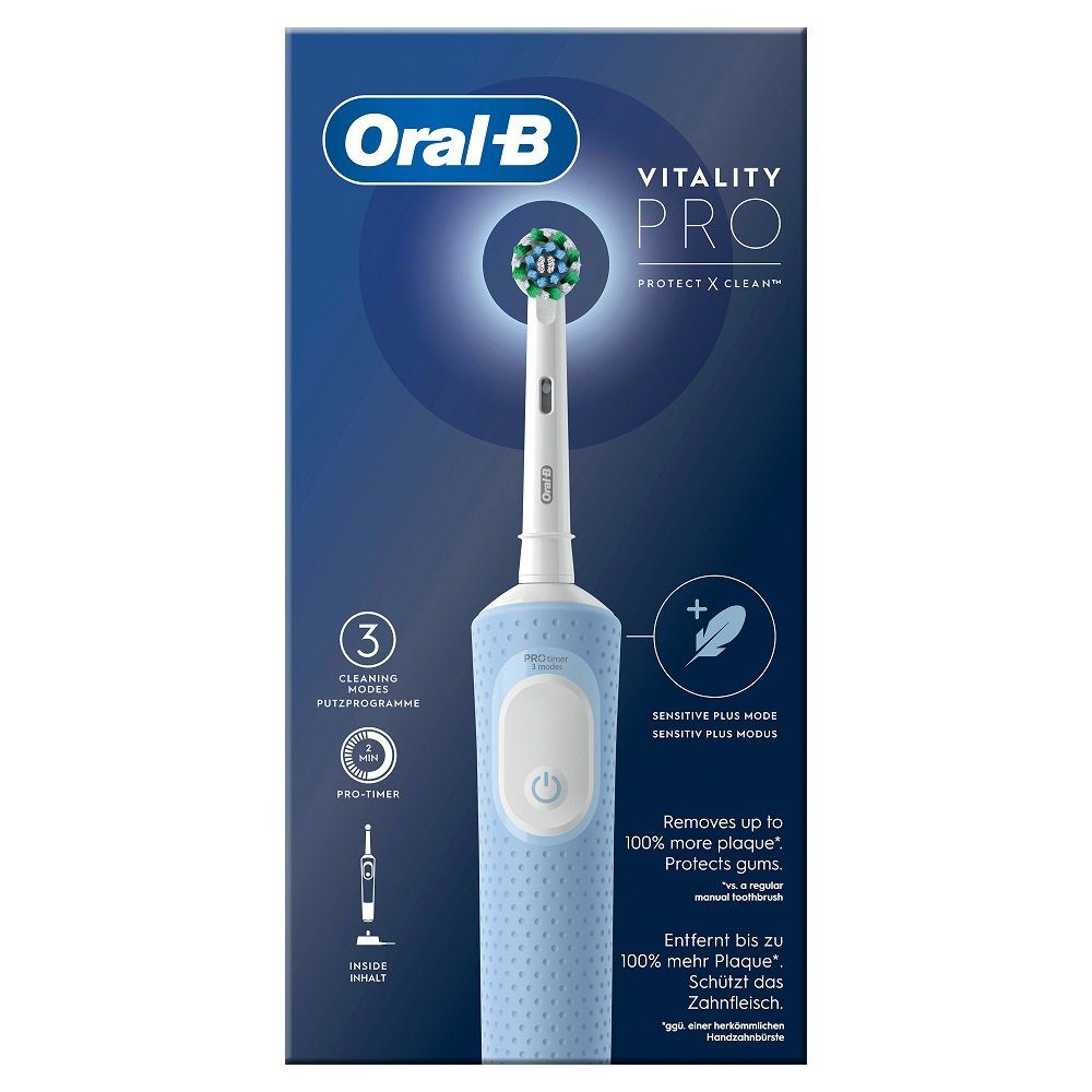 Braun Elektrische Zahnbürste Oral 1 Protekt Aufsteckbürsten: B PRO VITALITY Clean(R), X