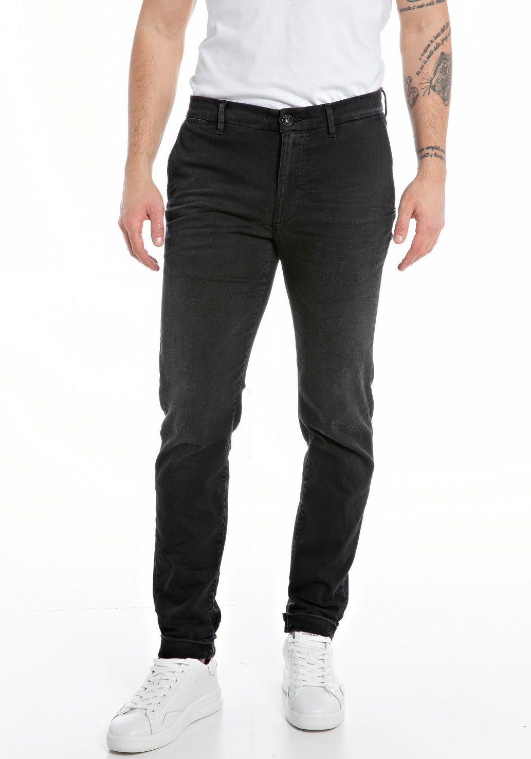 Replay Slim-fit-Jeans schwarz