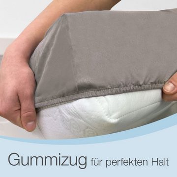 Spannbettlaken wasserdichter allergikerfreundlicher Matratzenbezug, aktivshop, weich und atmungsaktiv