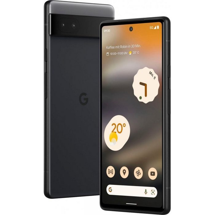 Google Pixel 6a 5G 128 GB / 6 GB - Smartphone - charcoal Smartphone (6 1 Zoll 128 GB Speicherplatz)