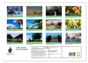 CALVENDO Wandkalender Little Heroes - kleine Eroberer (Premium, hochwertiger DIN A2 Wandkalender 2023, Kunstdruck in Hochglanz)