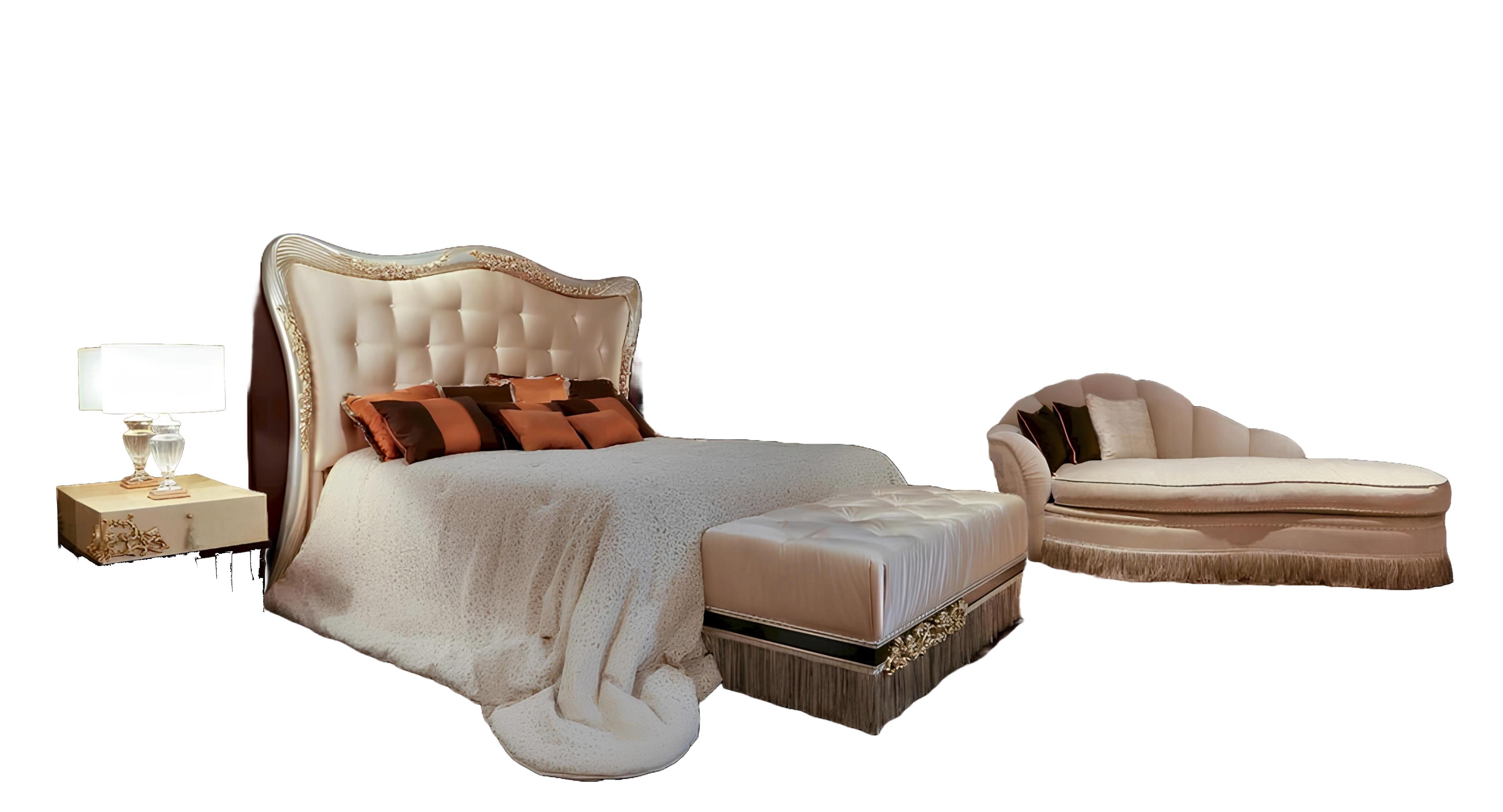 Xlmoebel Recamiere Beige Chaiselounge mit weicher Stoffpolsterung und elegantem Design, Hergestellt in Europa