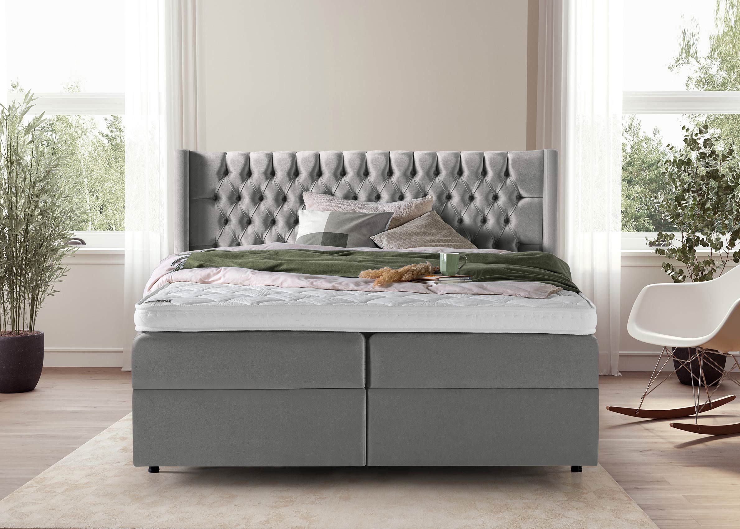 BettCo Stauraumbett Boxspringbett mit Bettkasten Florida günstig online kaufen