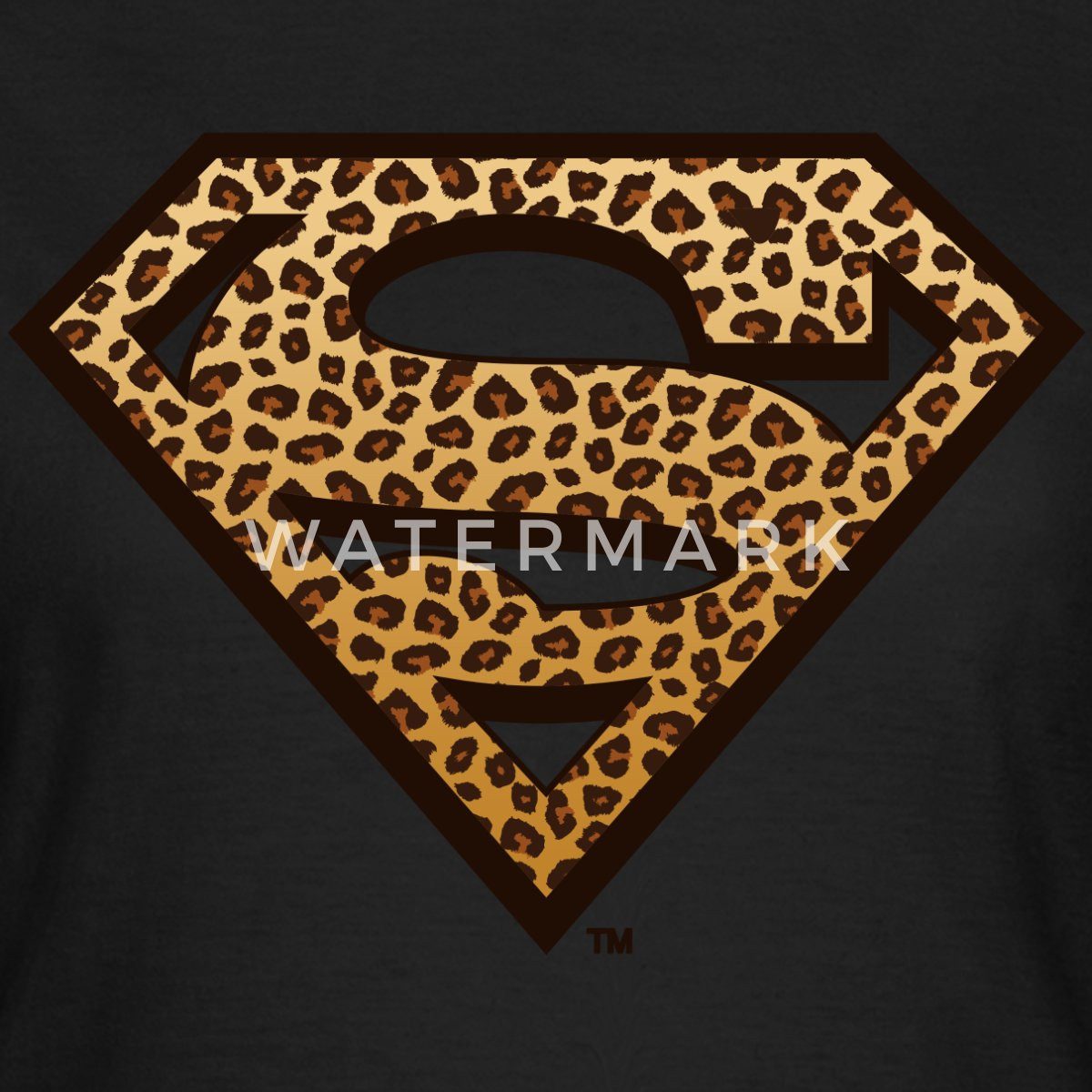 Spreadshirt T-Shirt Superman Leoprint Logo Frauen günstig online kaufen