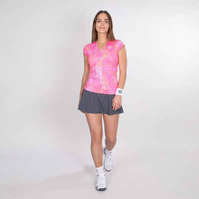 BIDI BADU Tennisshirt Bella 2.0 Tennisshirt mit V-Ausschnitt für Damen in Pink