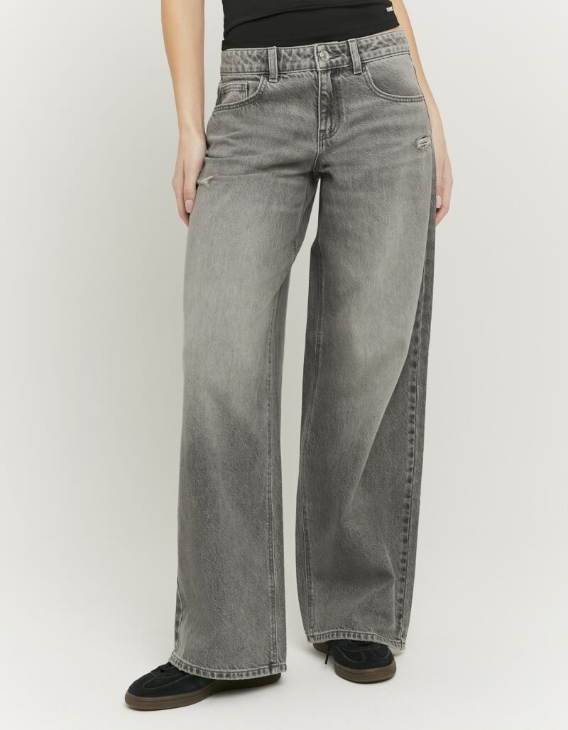 Tally Weijl Low-rise-Jeans SPADEDODA aus hochwertigem Baumwoll-Lyocell-Mix, tief geschnitten in weitem Fit