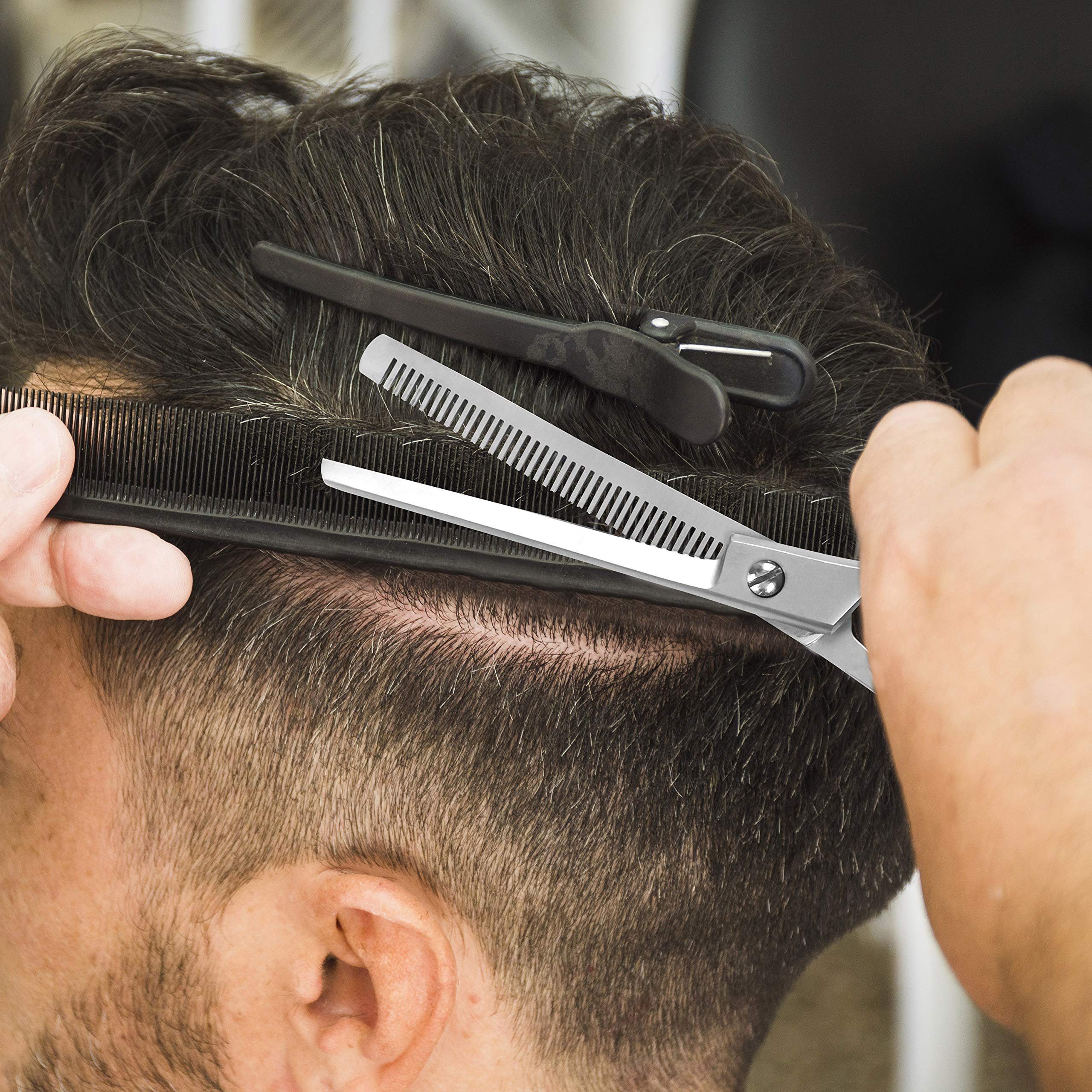 Kovira Nagelknipser Haare und Friseurscheren und für Friseure, schneiden Set ausdünnen Set Haarschneide- Ausdünnungsscheren für