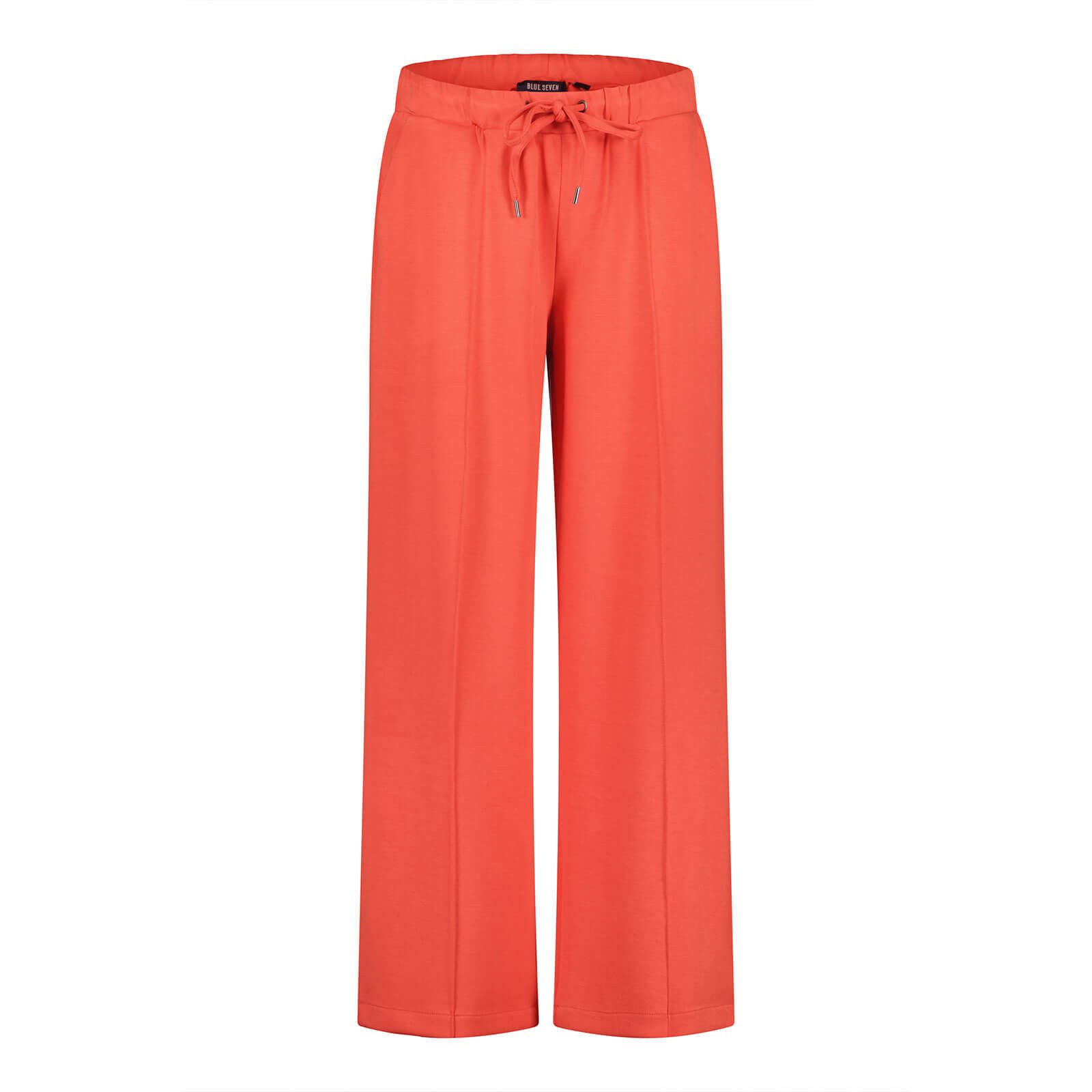 Blue Seven Strandhose Damen Hose 186212 mit Tunnelzug - Lange Sommerhose Freizeithose Elastische Taille, Tunnelzug & Bindeband, Weites Bein, Seitentaschen