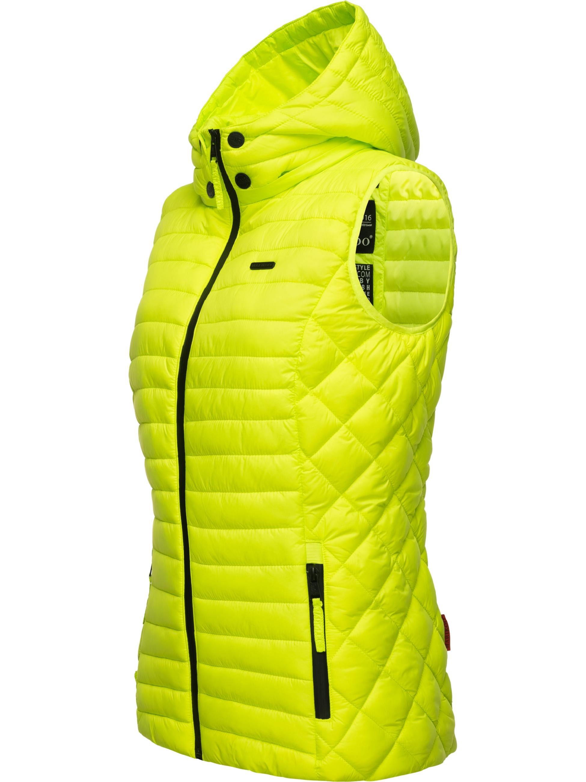 Marikoo Steppweste Hasenpfote (1-tlg) Neon Green