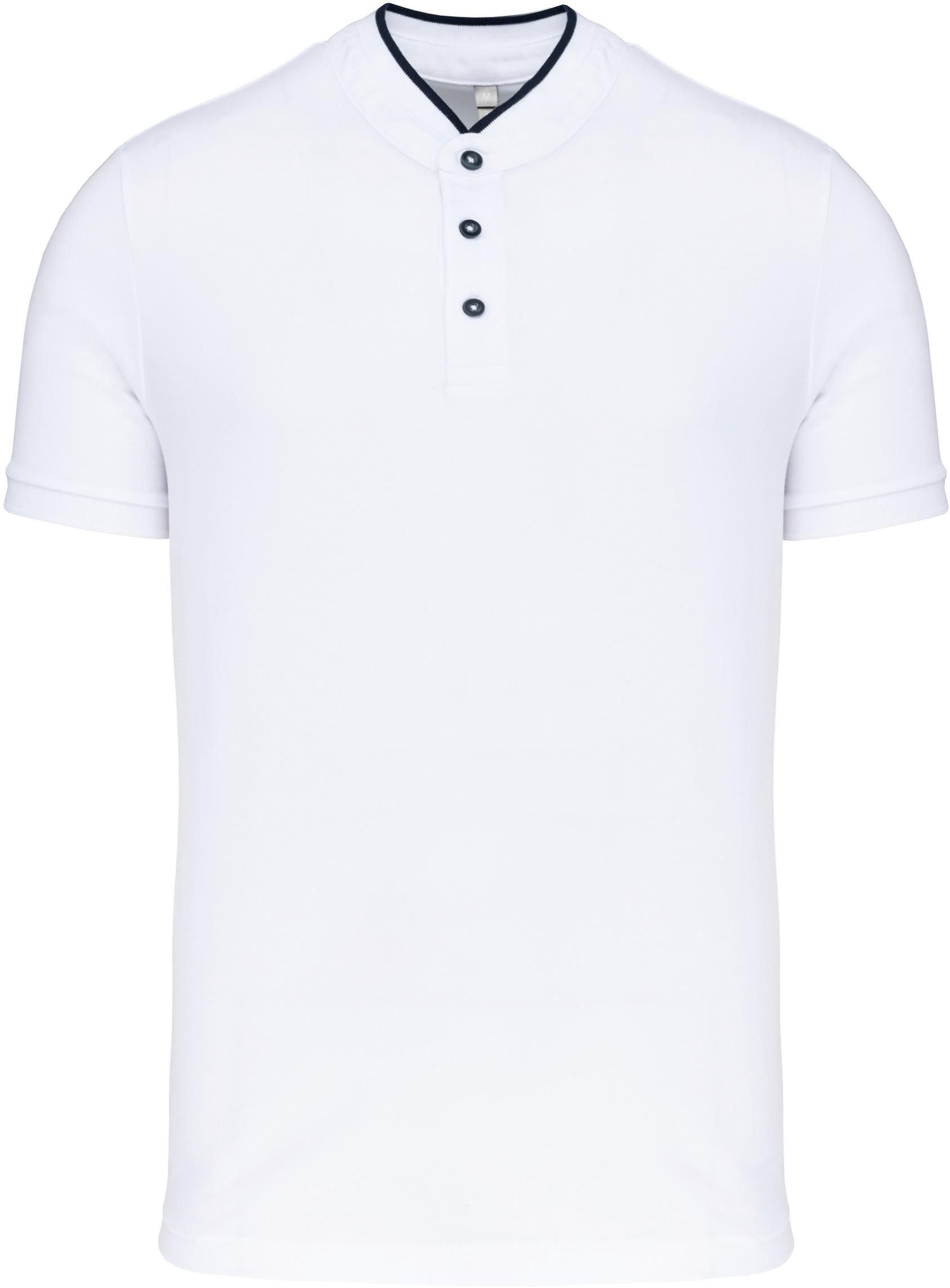 Poloshirt Kurzarm-Polohemd für Herren mit Maokragen