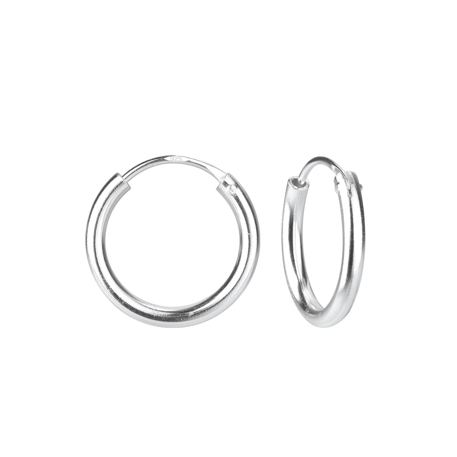 Ohrring-Set 16mm Breite Creolen 925 Silber