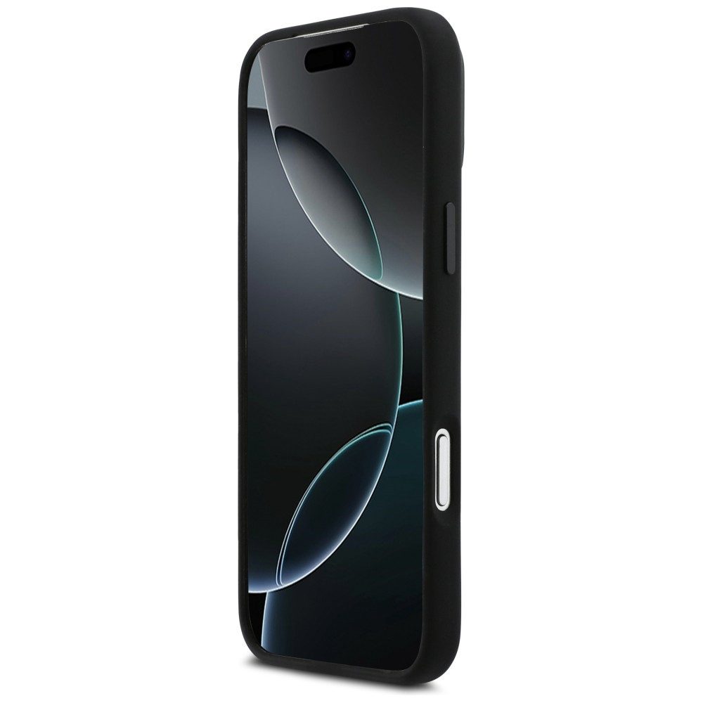 BMW Handyhülle Case iPhone 17 Pro Max MagSafe Silikon schwarz Tricolor Logo Metall 6,9 Zoll, Kantenschutz – Bild 5 von 5