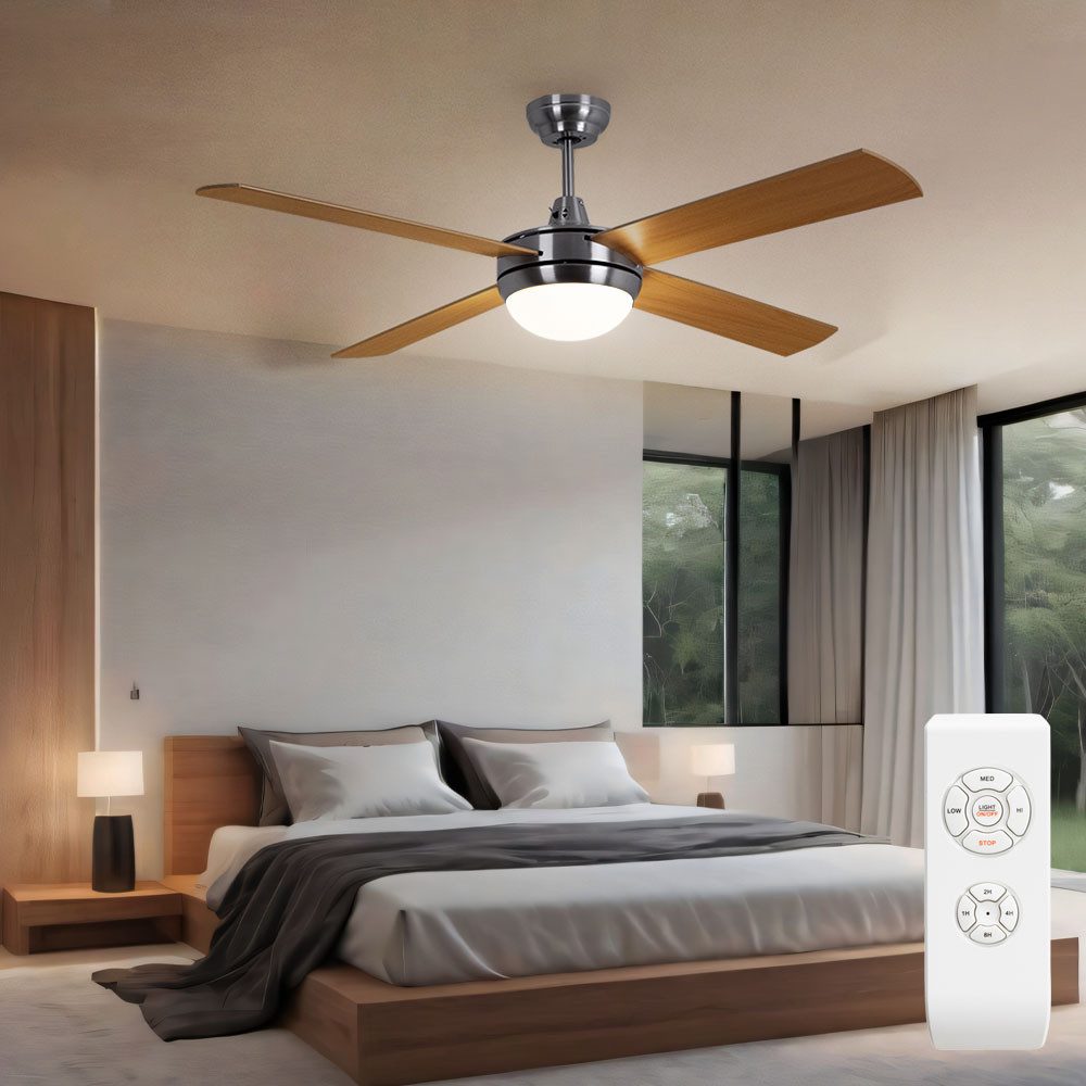 V-TAC Deckenventilator, Decken Ventilator TIMER Glas günstig online kaufen