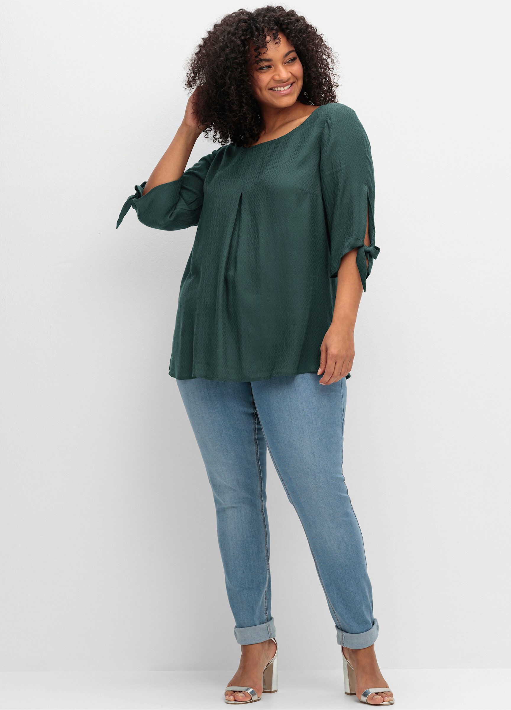 Sheego Klassische Bluse Tunika . günstig online kaufen